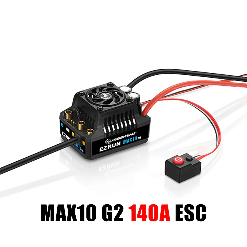 HobbyWing EZRUN MAX10 G2 ESC - 80A 140A Sensored Brushless ESC 3652 3665 G3 2400/3200KV 3300KV 4000KV 5400KV Motor For 1/10 RC Car Truck Toys