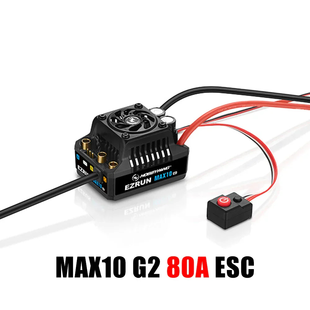 HobbyWing EZRUN MAX10 G2 ESC - 80A 140A Sensored Brushless ESC 3652 3665 G3 2400/3200KV 3300KV 4000KV 5400KV Motor For 1/10 RC Car Truck Toys