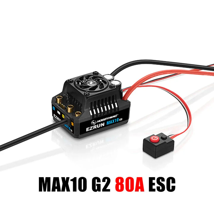 HobbyWing EZRUN MAX10 G2 ESC - 80A 140A Sensored Brushless ESC 3652 3665 G3 2400/3200KV 3300KV 4000KV 5400KV Motor For 1/10 RC Car Truck Toys
